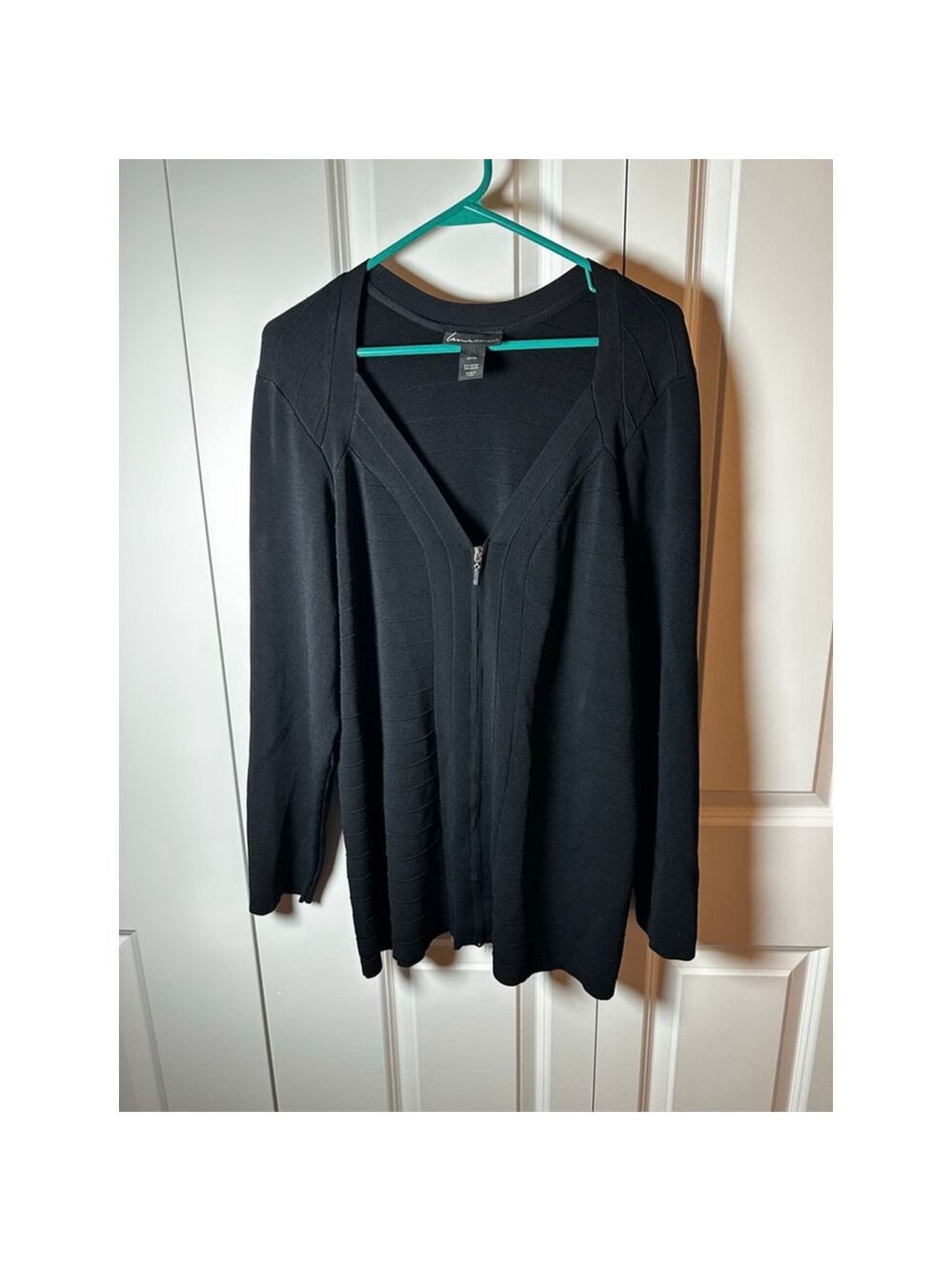 Lane Bryant Black Full-Zip Cardigan Sweater Plus Size 22/24